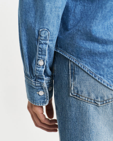 SEMI LIGHT BLUE WORN IN