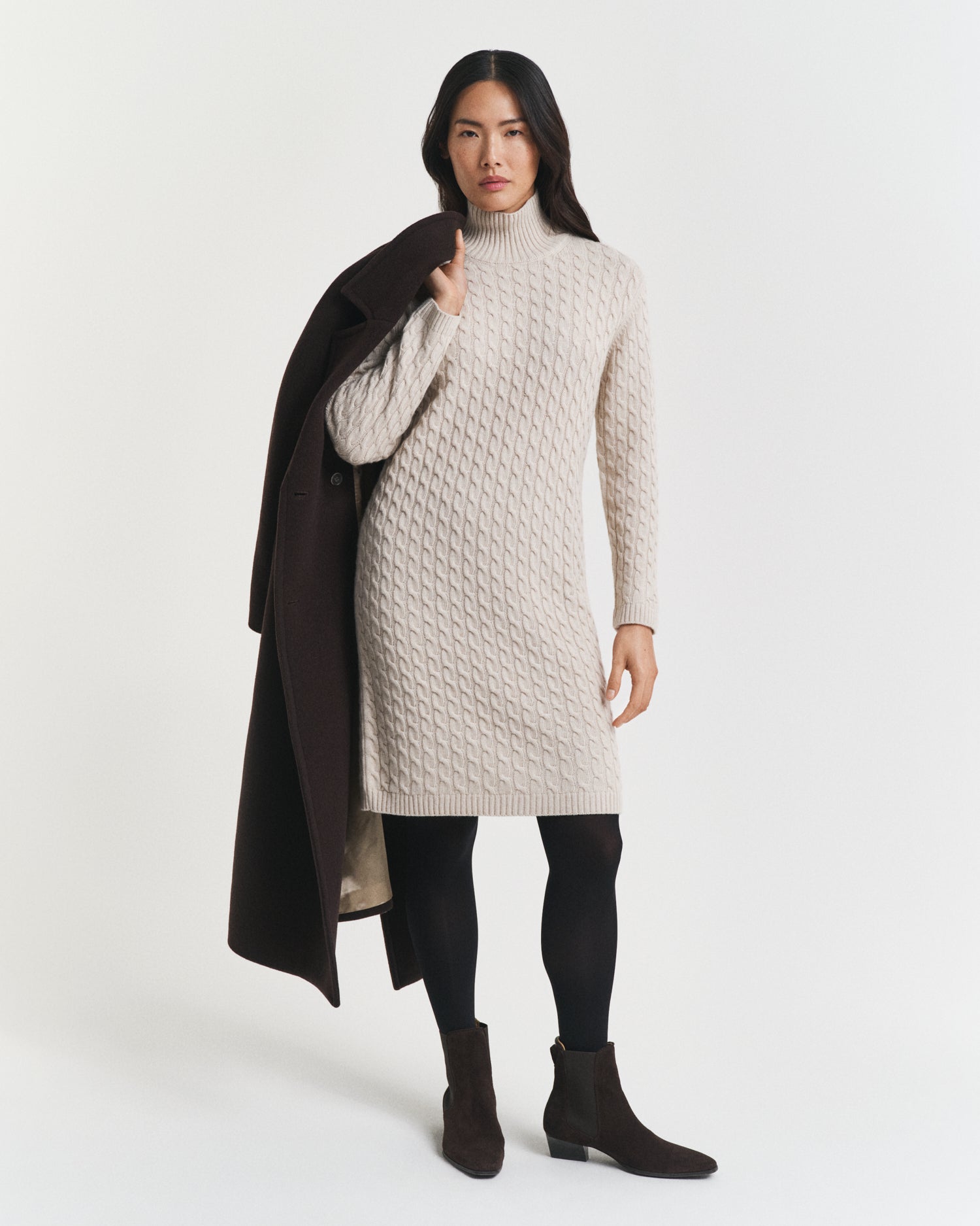 CABLE KNIT DRESS