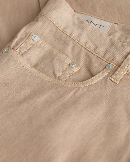 SLIM COT/LINEN JEANS