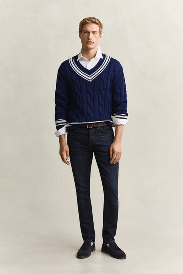 DARK BLUE BROKEN IN
