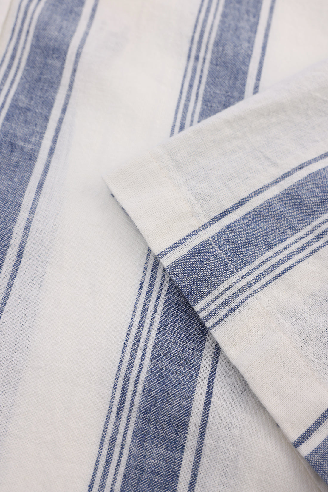 REG COTTON LINEN STRIPE SS SHIRT